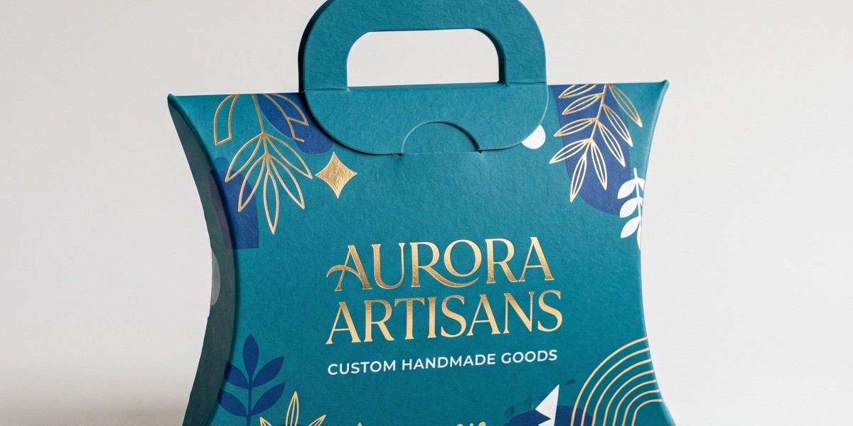 Custom Handle Pillow Boxes for Retail Packaging