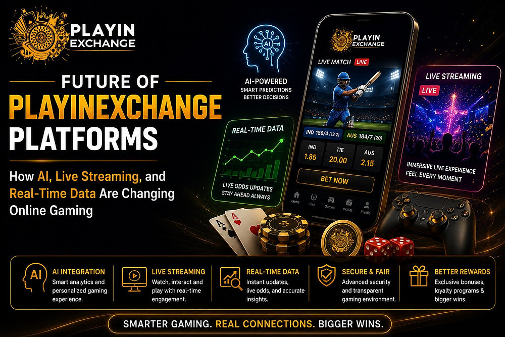 Future of Playinexchange Platforms - How AI, Live Streaming, and Real-Time Data Are Changing Online Gaming