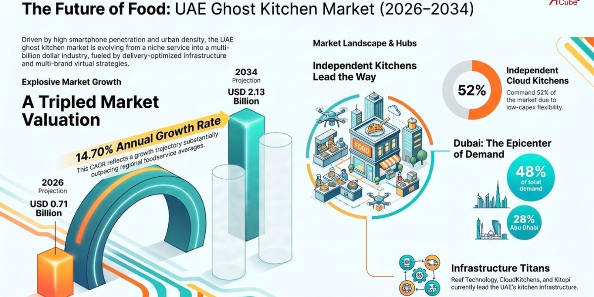 UAE Ghost Kitchen Market: Growth Trends, Segmentation, and Future Outlook Through 2034